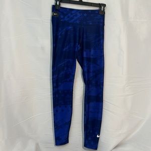 #2103 Nike, USA blue star leggings size XS NWOT